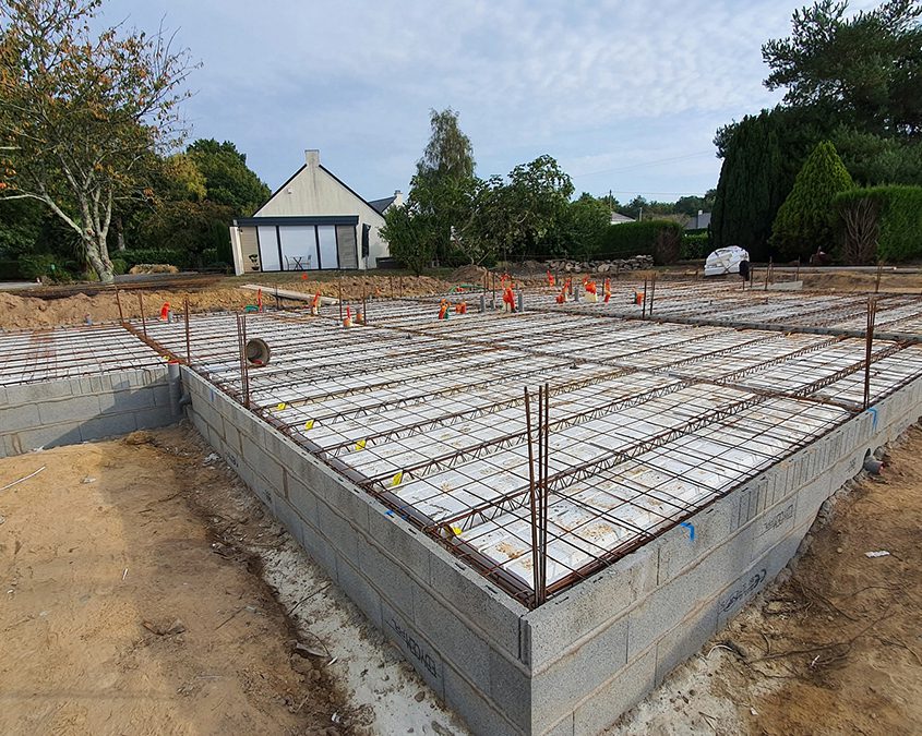 Plancher vide sanitaire isolé- Étude parasismique - Plain pied - Vigneux de Bretagne